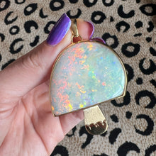 Load image into Gallery viewer, Giant 14k Opal Mushroom Pendant
