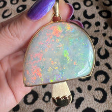 Load image into Gallery viewer, Giant 14k Opal Mushroom Pendant
