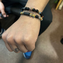 画像をギャラリービューアに読み込む, Diamond Spinel Men&#39;s Beaded Graffiti Bracelets
