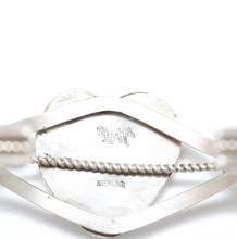 Load image into Gallery viewer, Navajo Sterling Turquoise Heart Cuff Bracelet
