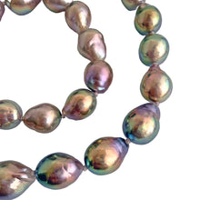 Charger l'image dans la galerie, 14k Rainbow Metallic Baroque Pearl Necklace
