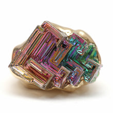 將圖片載入圖庫檢視器 14k Rainbow Bismuth &quot;Woah&quot; Ring
