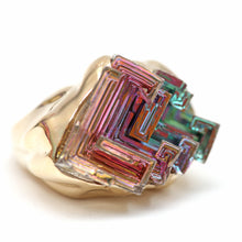 Load image into Gallery viewer, 14k Rainbow Bismuth &quot;Woah&quot; Ring
