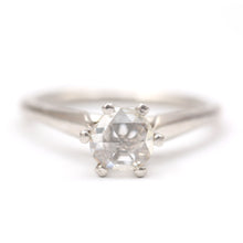 Load image into Gallery viewer, Platinum Rose Cut Diamond Ring
