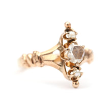 Carica l&#39;immagine nel visualizzatore di Gallery, 15k Victorian Rose Cut Diamond Ring
