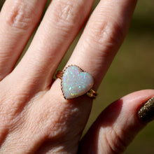 Load image into Gallery viewer, Giant Opal Heart Ring
