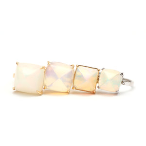 14k Opal Pyramid Rings