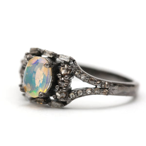 Opal Diamonds Rings