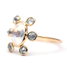 Load image into Gallery viewer, SOLD TO J***18k Moonstone Diamond Ring
