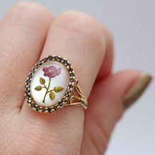 画像をギャラリービューアに読み込む, 14k Black Diamond Rose Ring
