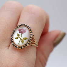 Load image into Gallery viewer, 14k Black Diamond Rose Ring

