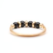 Load image into Gallery viewer, 14k Onyx Bead Ring
