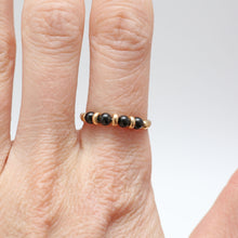 Load image into Gallery viewer, 14k Onyx Bead Ring
