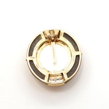 Load image into Gallery viewer, 14k Diamond Onyx Mabe Pearl Pendant
