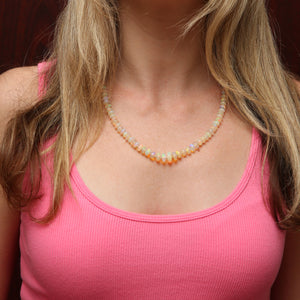 14k Opal Bead Necklace