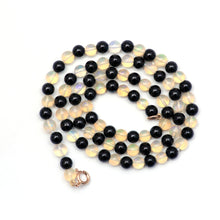 Load image into Gallery viewer, 14k Opal Onyx Beaded Necklace
