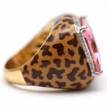 Load image into Gallery viewer, 18k Pink Leopard Ring
