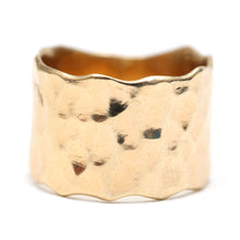 Load image into Gallery viewer, 14k Freeform Hammered Band
