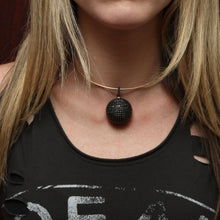 Load image into Gallery viewer, Black Spinel Sparkle Bomb Pendant
