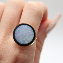 將圖片載入圖庫檢視器 Opal Onyx Inlay Ring
