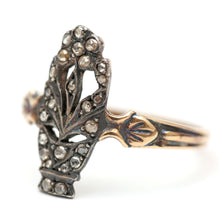 Load image into Gallery viewer, 15k Rose Cut Diamond Giardinetti Ring
