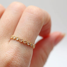 Load image into Gallery viewer, 18k Rose Cut Diamond Infinity Band
