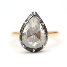 Load image into Gallery viewer, Giant Georgian Rose Cut Diamond Pear Ring
