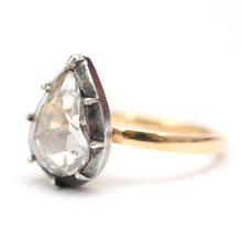 Load image into Gallery viewer, Giant Georgian Rose Cut Diamond Pear Ring

