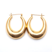Load image into Gallery viewer, 14k Oversized Hollow Vintage Hoops
