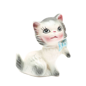 Japanese Ceramic Kitten Figurine