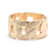 Load image into Gallery viewer, 14k Textured Cuban Link Band
