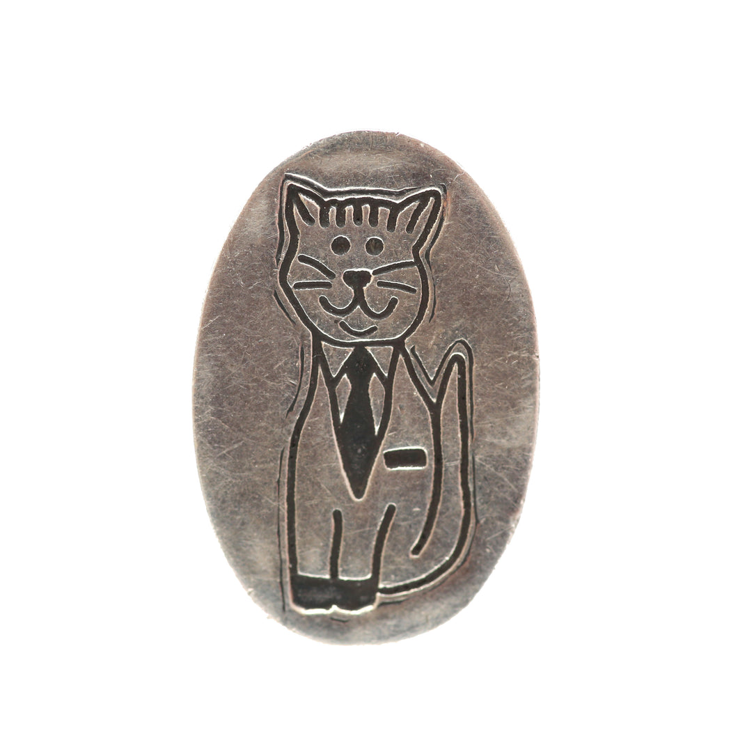 Sterling Silver Anthropomorphic Cat
