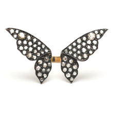 Load image into Gallery viewer, Victorian Diamond Butterfly Cuff Ring
