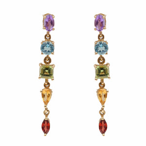 14k Multigem Earrings