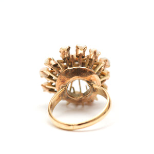 10k Opal Cluster Ring