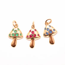 將圖片載入圖庫檢視器 14k Mushroom Charms
