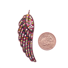 Load image into Gallery viewer, Rainbow Tourmaline Wing Pendant
