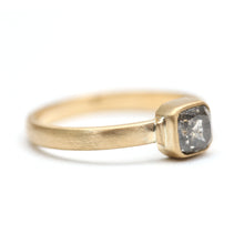 Load image into Gallery viewer, 18k Salt and Pepper Diamond Ring
