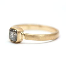Load image into Gallery viewer, 18k Salt and Pepper Diamond Ring
