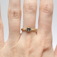 Load image into Gallery viewer, 18k Salt and Pepper Diamond Ring
