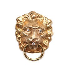 將圖片載入圖庫檢視器 SOLD TO L***Giant 14k Diamond Lion Door Knocker
