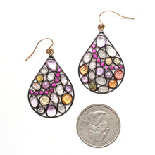 Load image into Gallery viewer, Rose Cut Tourmaline Earrings
