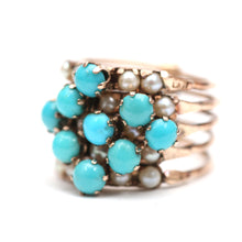 画像をギャラリービューアに読み込む, 14k Turquoise Harem Ring
