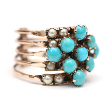 画像をギャラリービューアに読み込む, 14k Turquoise Harem Ring
