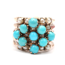 画像をギャラリービューアに読み込む, 14k Turquoise Harem Ring
