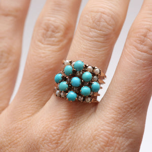 14k Turquoise Harem Ring