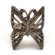 Load image into Gallery viewer, Sterling Filigree Butterfly Ring
