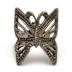 Sterling Filigree Butterfly Ring