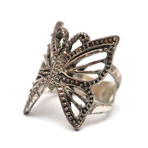 Sterling Filigree Butterfly Ring