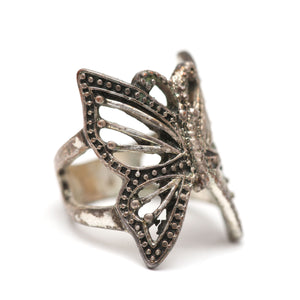 Sterling Filigree Butterfly Ring